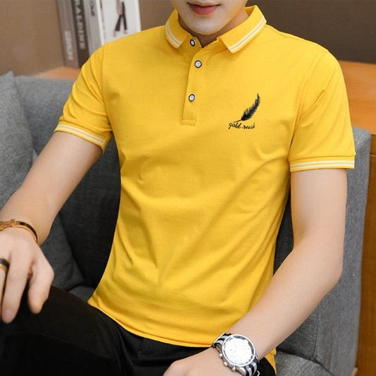 Lavelo Men's Polo Shirt - Zekro Market - Camisa Masculina Polo Lavelo - 14:366yellow1;5:361385Asian size L - Lavelo Men's Polo Shirt